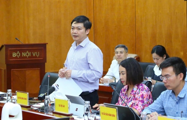 Thông tin về việc điều chỉnh lương cơ sở được ông Nguyễn Duy Cường – Phó Cục trưởng Cục Tiền lương và Bảo hiểm xã hội – chia sẻ tại họp báo thường kỳ của Bộ Nội vụ chiều 28/4.    