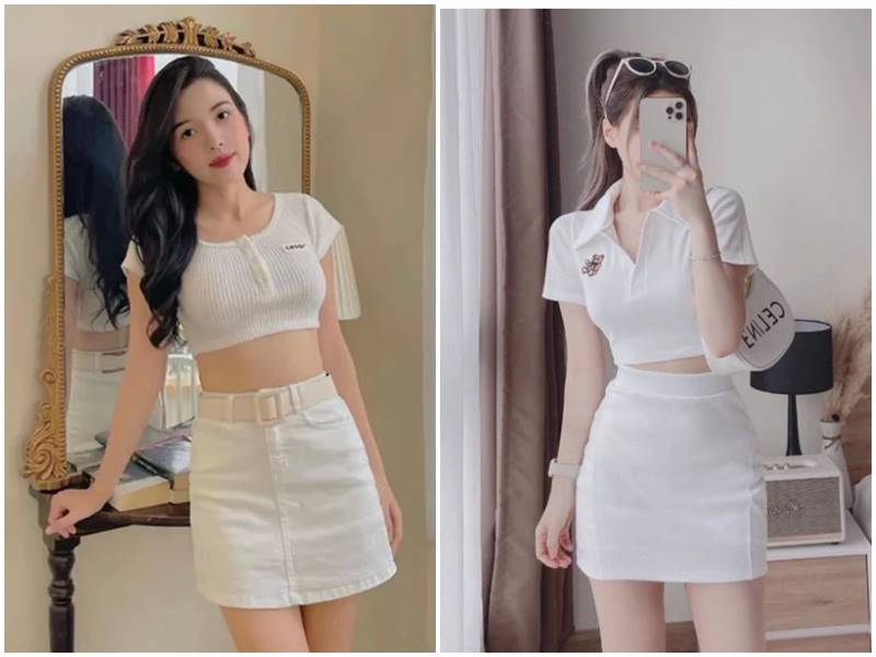 Sự cân bằng này giúp outfit vẫn quyến rũ nhưng không tạo cảm giác quá táo bạo.