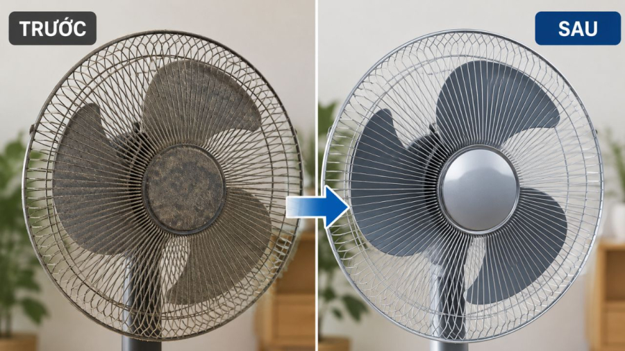 Nhiều mẹo thú vị giúp bạn làm sạch quạt mà không phải tháo khung