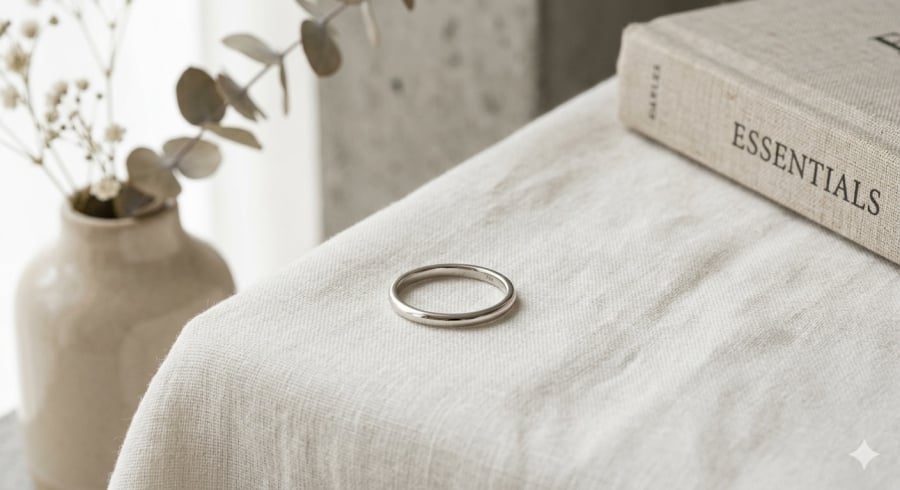 Chiếc nhẫn thiết kế tối giản