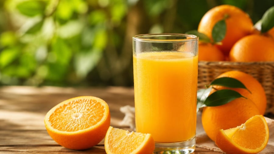 Nước cam tốt nhưng cần chú ý thời điểm uống