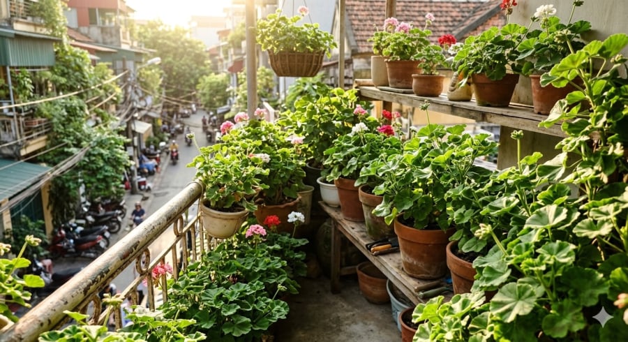 Loại cây này thường được đặt ở ban công hoặc cửa sổ để hỗ trợ xua muỗi tự nhiên và làm thơm không gian sống.