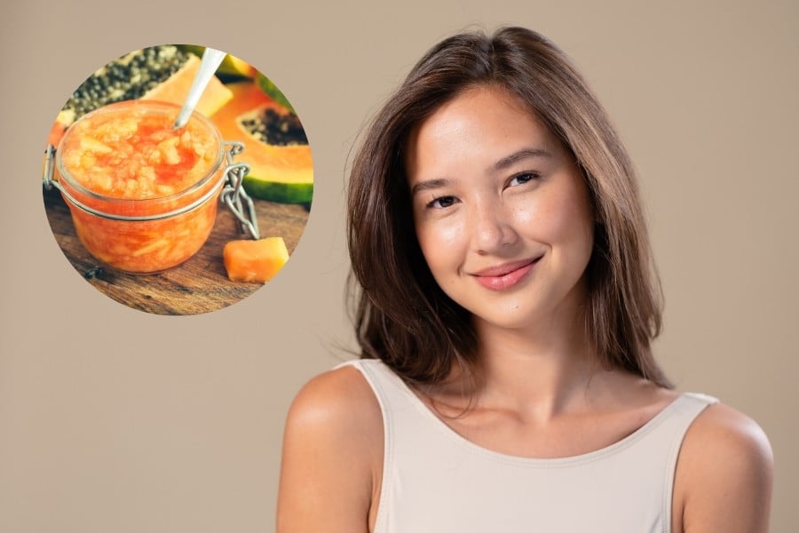 Khi kết hợp cùng đu đủ chín, hỗn hợp này tạo cảm giác dịu nhẹ và phù hợp với nhiều loại da khác nhau.