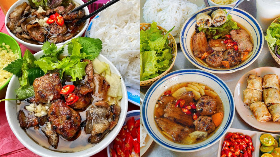 Đối với món bún chả Hà Nội ngày xưa, người ta không dùng tỏi và sả để ướp thịt.