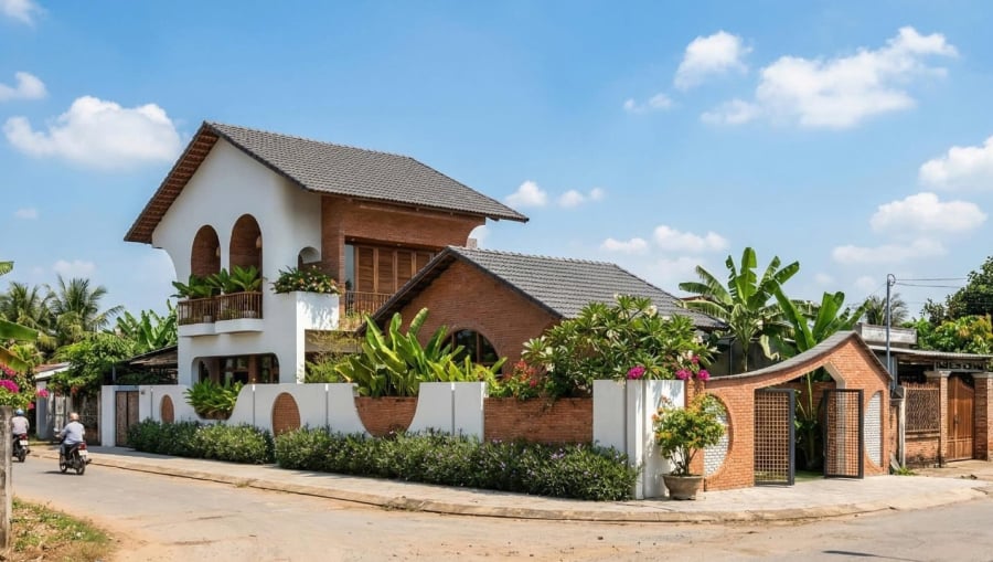 Nhà có thế “nở hậu” là kiểu thiết kế phía sau rộng hơn mặt tiền phía trước, từ lâu đã được xem là dáng đất đẹp trong phong thủy. 