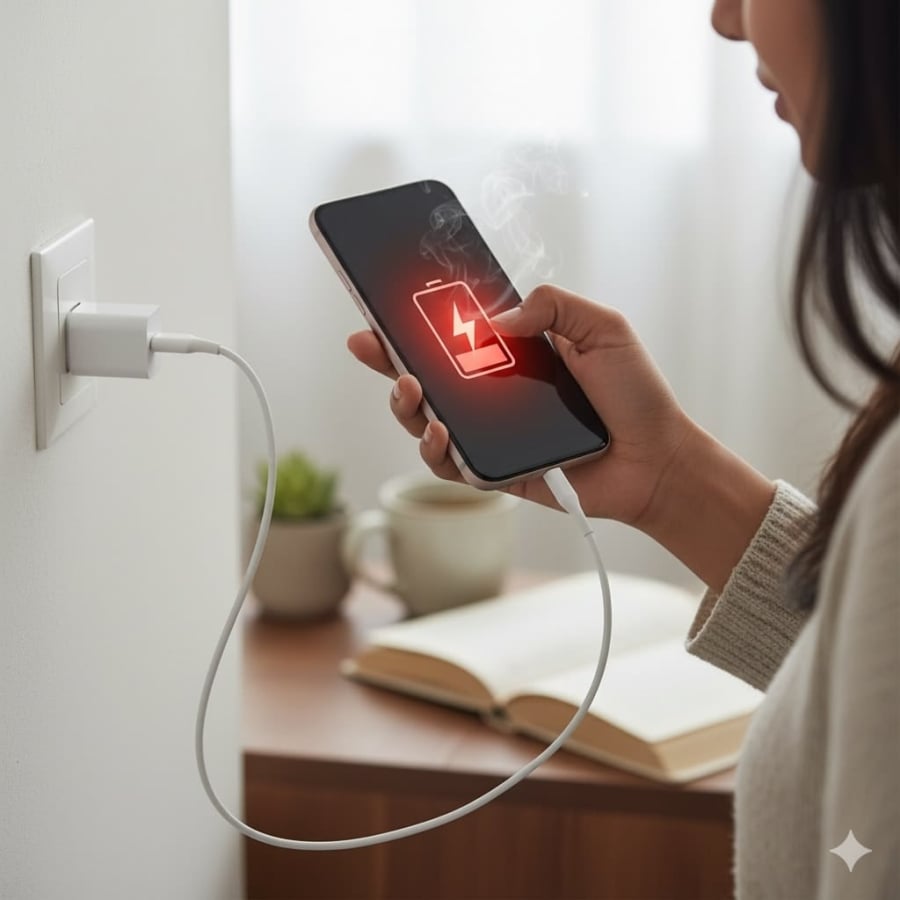 Vừa sạc vừa dùng là thói quen xấu