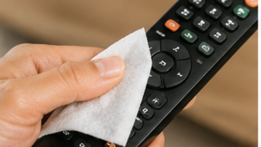 Điều khiển từ xa rất dễ nhiễm khuẩn