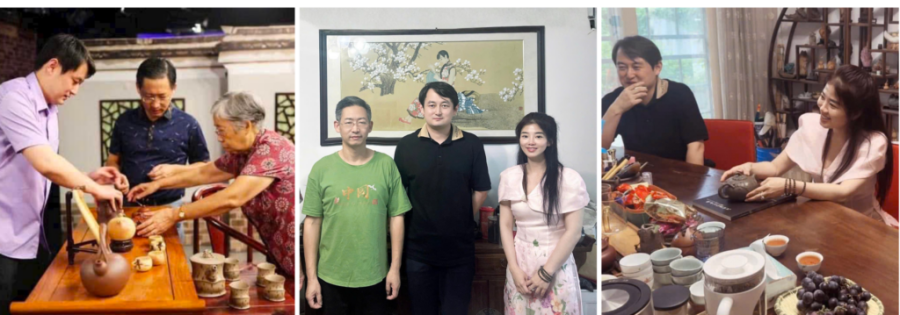 Trà chủ Nguyễn Thanh Phương có dịp gặp gỡ nhiều đại sư về trà ở Trung Quốc, một trong những cái nôi của văn hóa trà đạo  