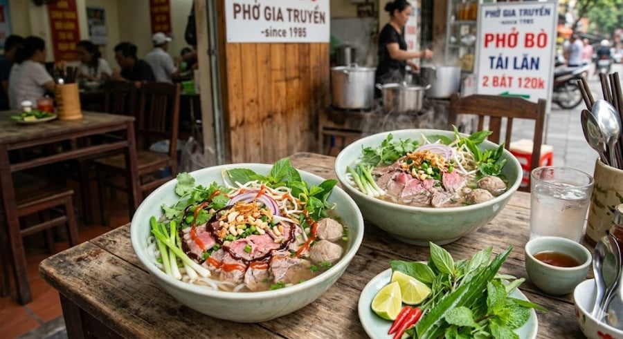 Nhiệt độ của bát cũng ảnh hưởng trực tiếp đến chất lượng của bánh phở và thịt.    