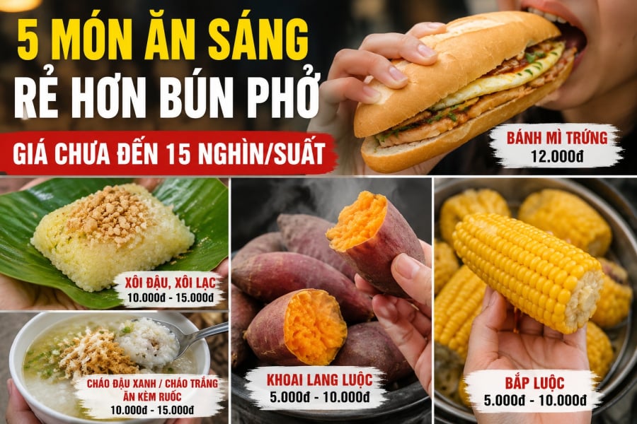 5 Shbet0099 cá cược trực tuyến sáng rẻ hơn bún phở, giá chưa đến 15 nghìn/suất