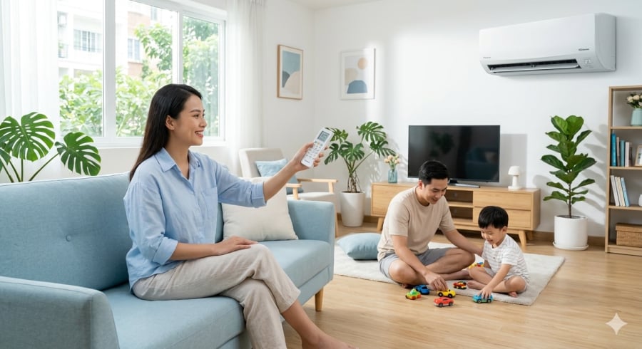 Bật điều hòa khi phòng vừa bắt đầu nóng có thể giúp máy làm lạnh hiệu quả hơn và giảm lượng điện tiêu thụ.