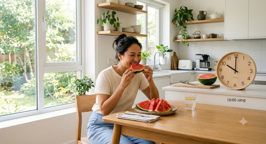 Dưa hấu là Shbet0099 cá cược trực tuyến nhẹ giải nhiệt lý tưởng, nhưng nên dùng với lượng vừa phải và tránh ăn quá nhiều vào sát giờ đi ngủ.