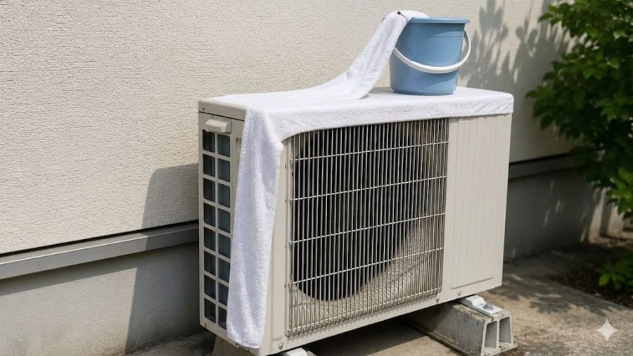 Điều hòa làm mát không khí dựa trên cơ chế trao đổi nhiệt liên tục. 