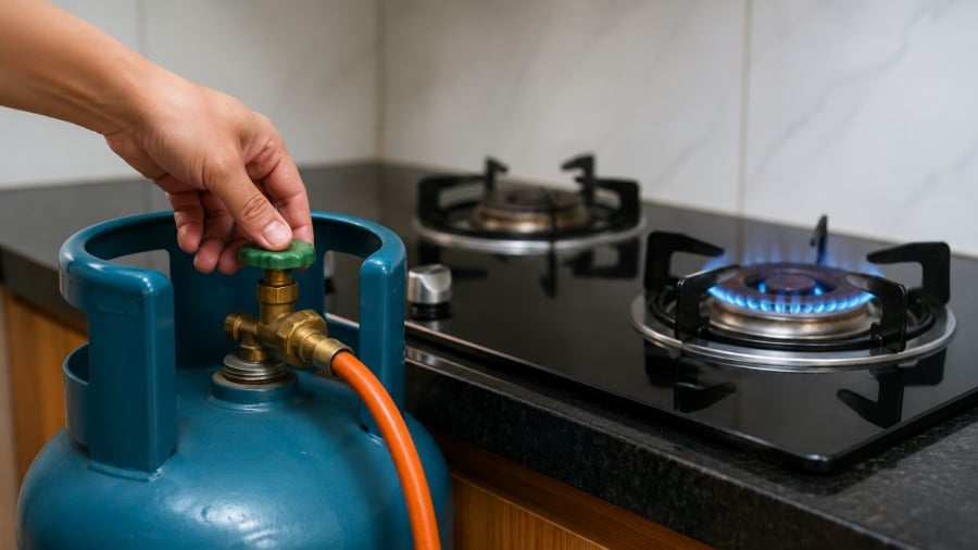 Bạn đang tắt bếp gas trước hay khóa bình gas trước?