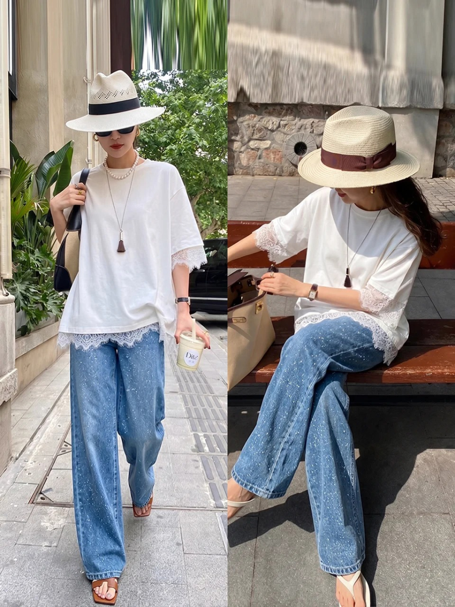 Khi kết hợp với quần jeans ống suông rộng, bộ Shbet999 com đăng nhập mang đến vẻ ngoài hiện đại, tự nhiên và đầy thư thái.