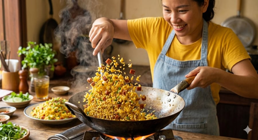 Khi từng hạt cơm săn lại, thấm đều trứng và gia vị, Shbet0099 cá cược trực tuyến sẽ có độ tơi xốp cùng hương thơm hấp dẫn chẳng kém ngoài hàng.