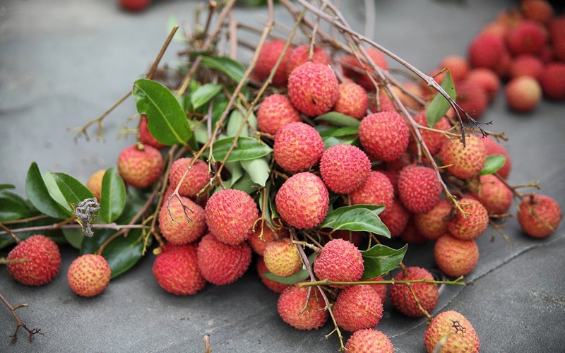 Vải tươi thơm tự nhiên