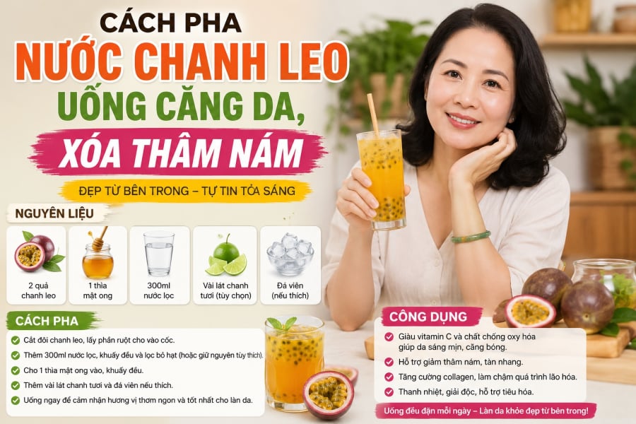 Trong những năm gần đây, nước chanh leo ngày càng được yêu thích bởi chứa nhiều vitamin, chất chống oxy hóa và khoáng chất có lợi cho Mừng SHBET phiên bản mới 2025.     