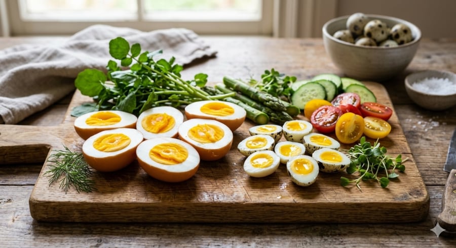 Tùy nhu cầu dinh dưỡng và thể trạng, mỗi người có thể lựa chọn trứng cút hoặc trứng gà để bổ sung vào thực đơn hằng ngày.