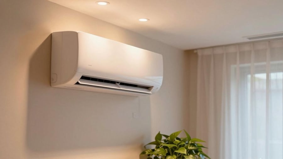 Điều hòa trong phòng ngủ không cần thiết phải lắp ở vị trí gần giường nhất.