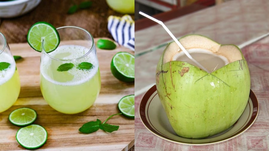 Nước chanh và nước dừa mang đến nhiều lợi ích cho sức khỏe, giúp giải nhiệt, bù nước cho Sh88bet đăng ký miễn phí trong những ngày hè nắng nóng.
