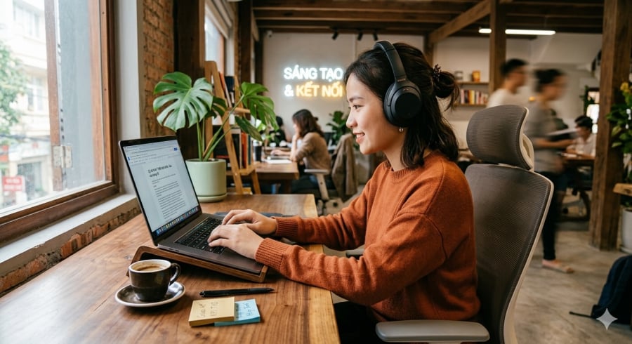 Âm nhạc trở thành lớp nền giúp nhiều người duy trì nhịp tập trung và làm việc hiệu quả hơn.