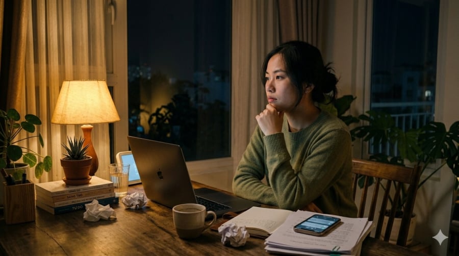 Sau một ngày dài, sự mệt mỏi và cảm xúc có thể khiến việc đưa ra quyết định trở nên khó khăn và dễ thiếu chính xác hơn.