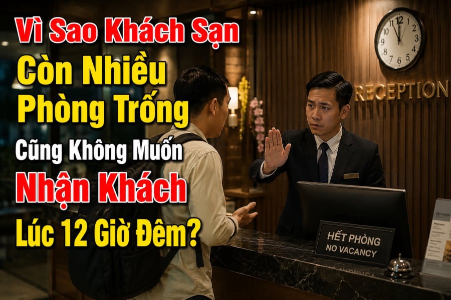 Vì sao khách sạn thừa phòng cũng không nhận khách 12h đêm?