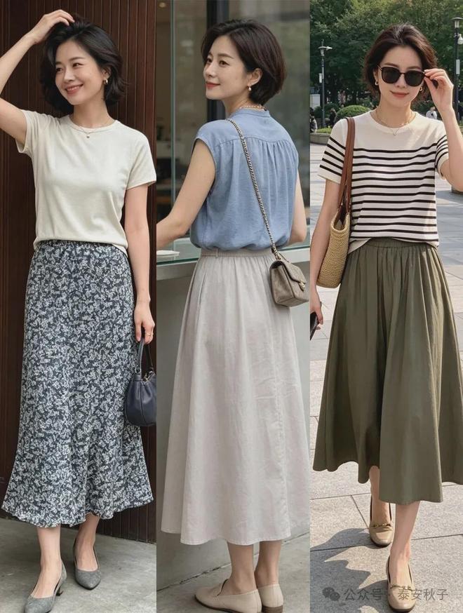 Các mẫu váy midi với phom dáng mềm mại giúp che khuyết điểm hiệu quả đồng thời tạo cảm giác nhẹ nhàng, nữ tính. 
