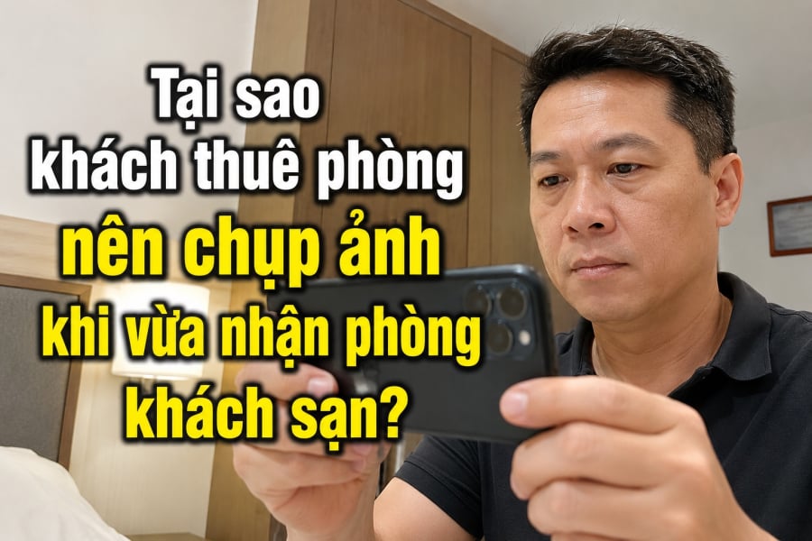 Tại sao khách thuê phòng nên chụp ảnh khi vừa nhận phòng khách sạn?