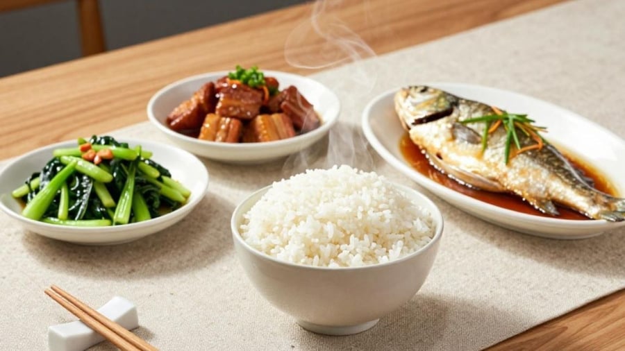 Thay vì loại bỏ hoàn toàn cơm trắng khỏi chế độ ăn uống, bạn nên điều chỉnh lại lượng cơm ăn mỗi ngày cho phù hợp để hỗ trợ duy trì cân nặng hợp lý mà không làm ảnh hưởng đến sức khỏe.