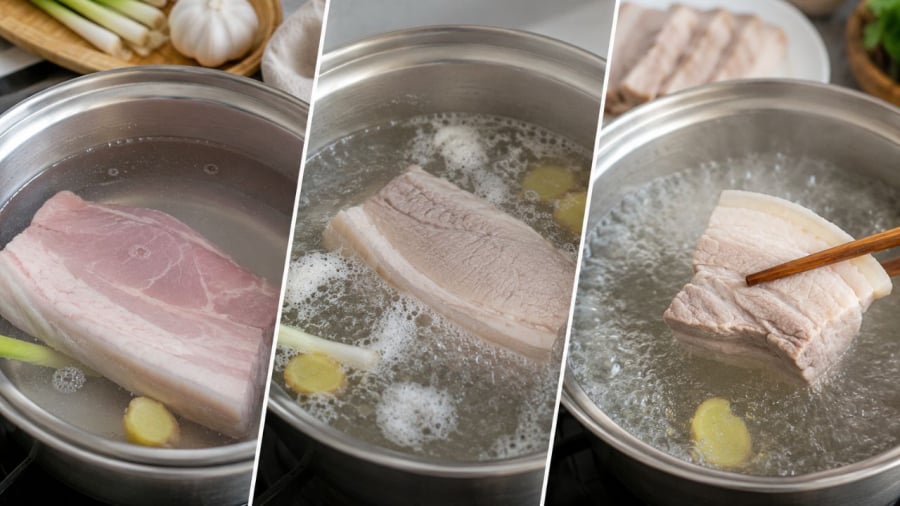 Nhiệt độ nước ảnh hưởng tới chất lượng thịt sau khi luộc