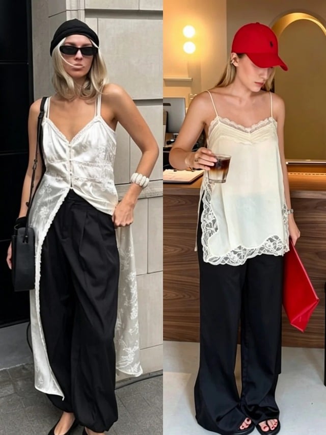 Bộ đôi này không chỉ mang đến cảm giác dễ chịu trong những ngày nắng nóng mà còn giúp người mặc thể hiện gu thời trang hiện đại, thanh lịch.
