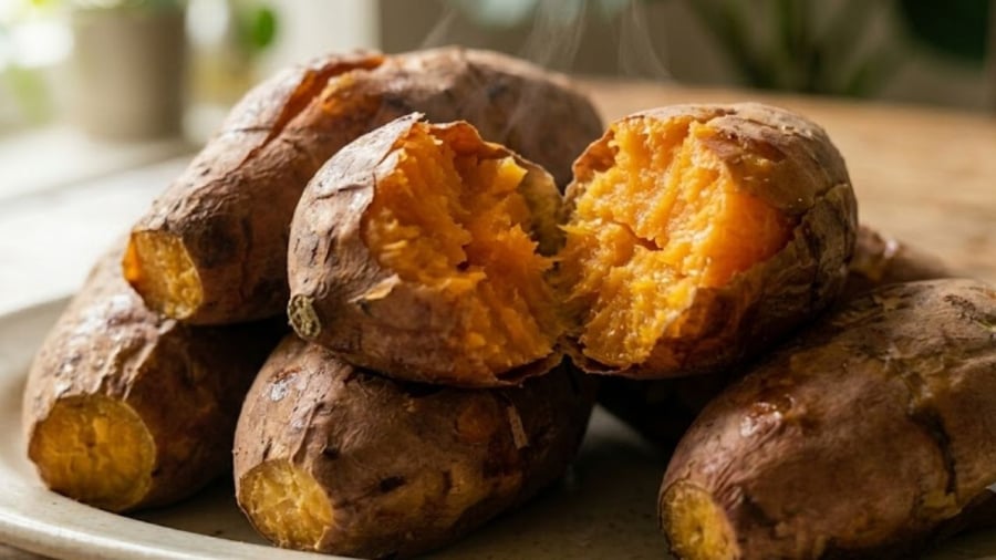 Ăn khoai lang vào bữa sáng mang lại nhiều lợi ích cho sức khỏe.