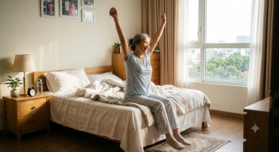 Sau tuổi 50, thức dậy từ từ thay vì bật dậy ngay giúp Sh88bet đăng ký miễn phí có thời gian thích nghi với sự thay đổi tư thế.