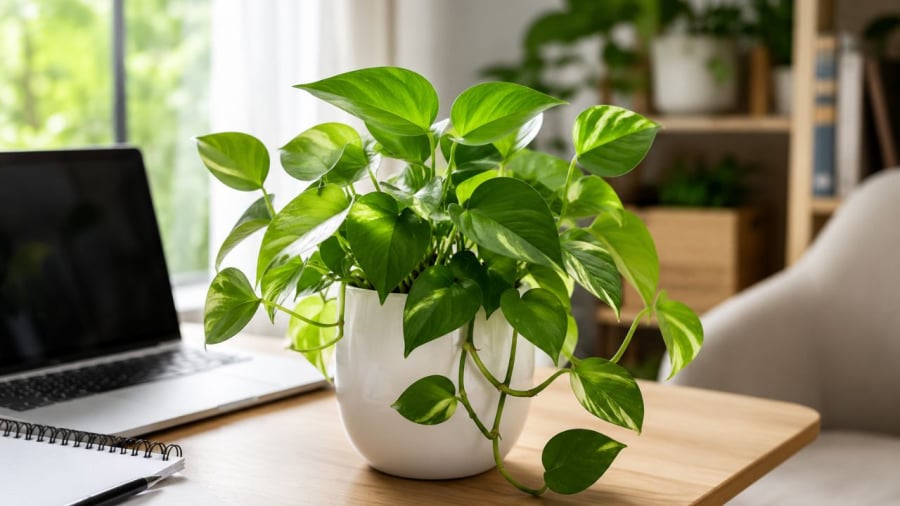 Trầu bà là loại cây cảnh dễ trồng