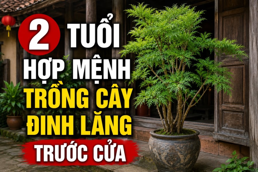 2 tuổi hợp mệnh trồng cây đinh lăng trước cửa