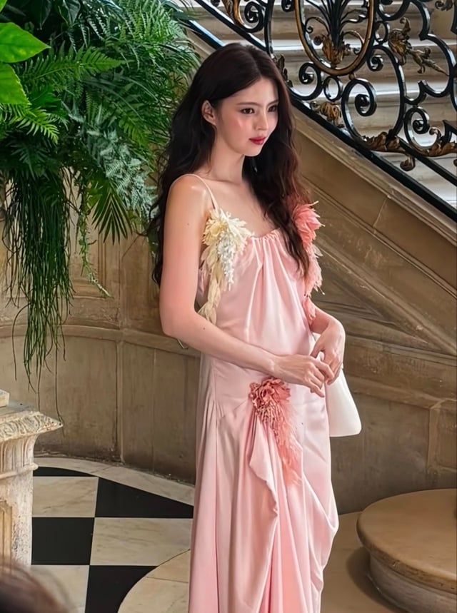 Để hoàn thiện bộ Shbet999 com đăng nhập, Han So Hee lựa chọn chiếc túi xách màu trắng với thiết kế hình học hiện đại của Dior.