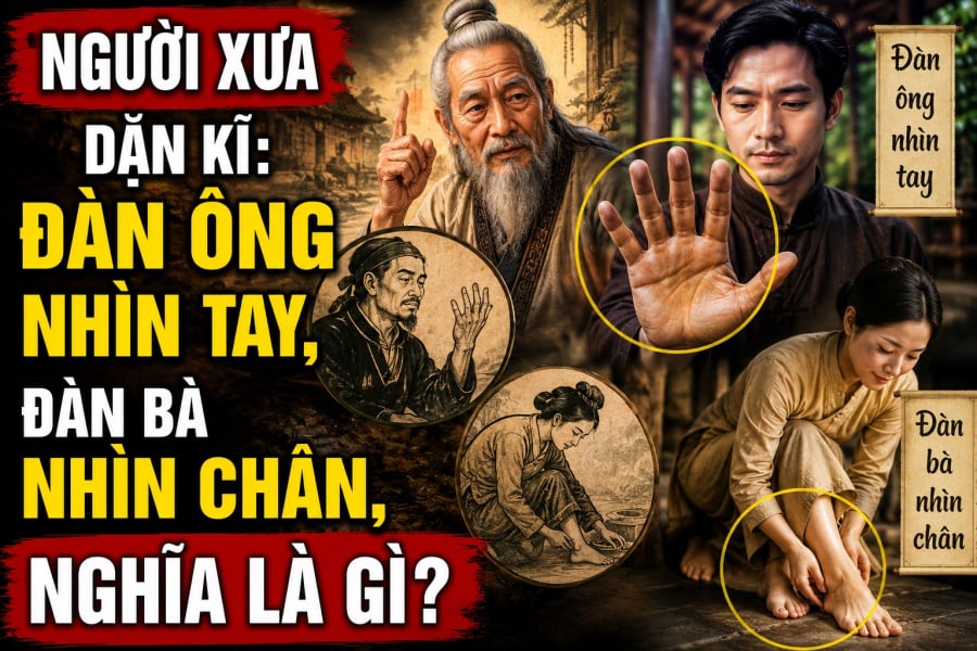 Người xưa dặn kĩ: Đàn ông nhìn tay, đàn bà nhìn chân, nghĩa là gì?