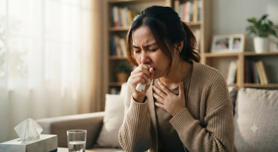 Đầu ngón tay sưng phồng lên như những chiếc dùi trống, móng tay cong bất thường. 