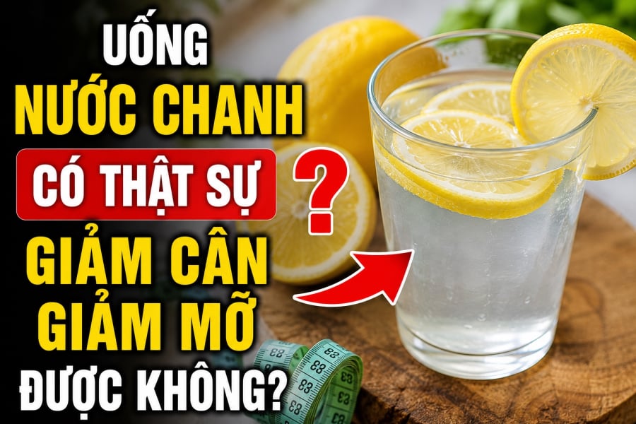 Uống nước chanh giảm cân là thói quen của nhiều người.