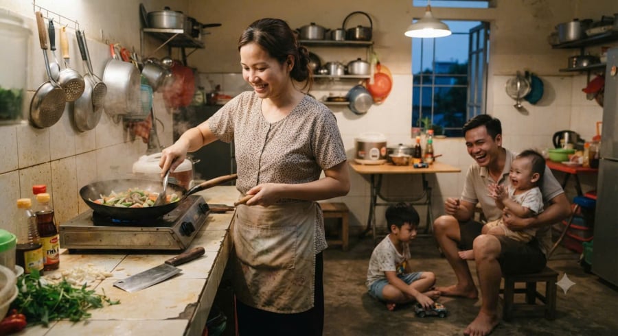 Nhà có những bữa cơm tối bên nhau