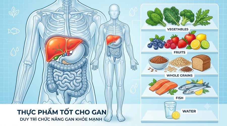 Chế độ ăn uống lành mạnh, hạn chế rượu bia và duy trì lối sống khoa học góp phần giảm gánh nặng cho gan và hỗ trợ chức năng gan hoạt động hiệu quả.