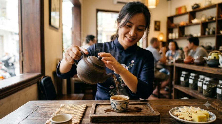 Rót trà vừa là nghệ thuật giao tiếp vừa là am hiểu về cách thưởng trà