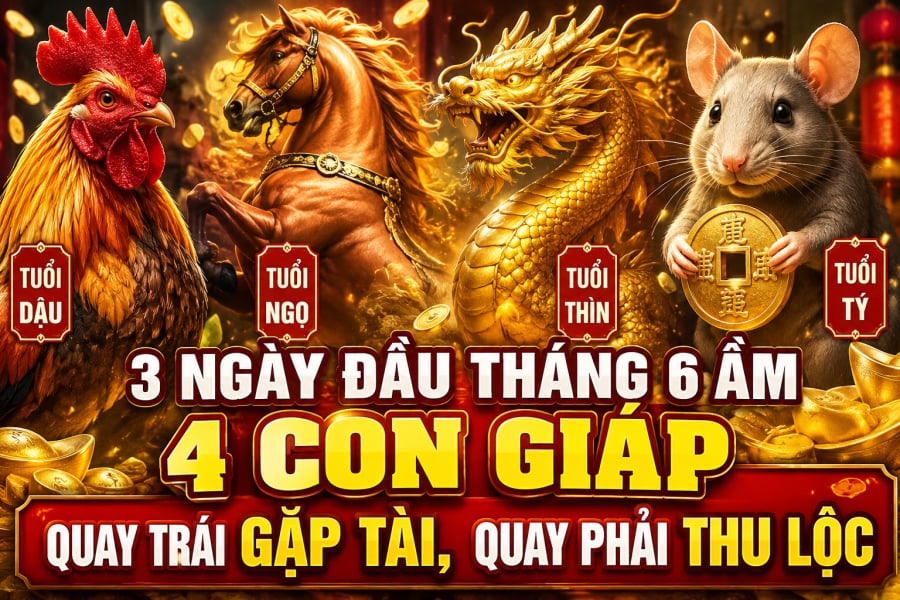 3 ngày đầu tháng 6 Âm, 4 Shbet888.com nhà cái uy tín quay trái gặp Tài, quay phải thu Lộc