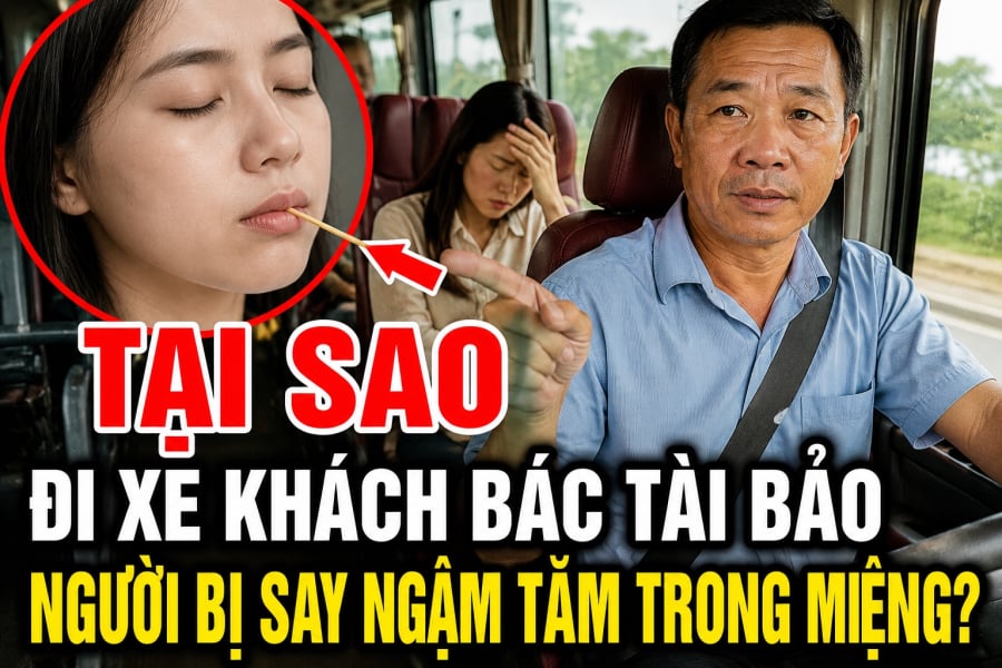 Tại sao đi xe khách bác tài bảo người bị say ngậm tăm trong miệng? Câu trả lời rằng ngậm tăm giúp phân tán sự chú ý, tạo cho khách sự yên tâm và tránh cảm giác khô miệng gây buồn nôn khi đi xe khách.