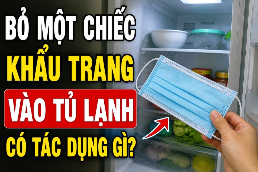Bỏ một chiếc khẩu trang vào tủ lạnh có tác dụng gì?