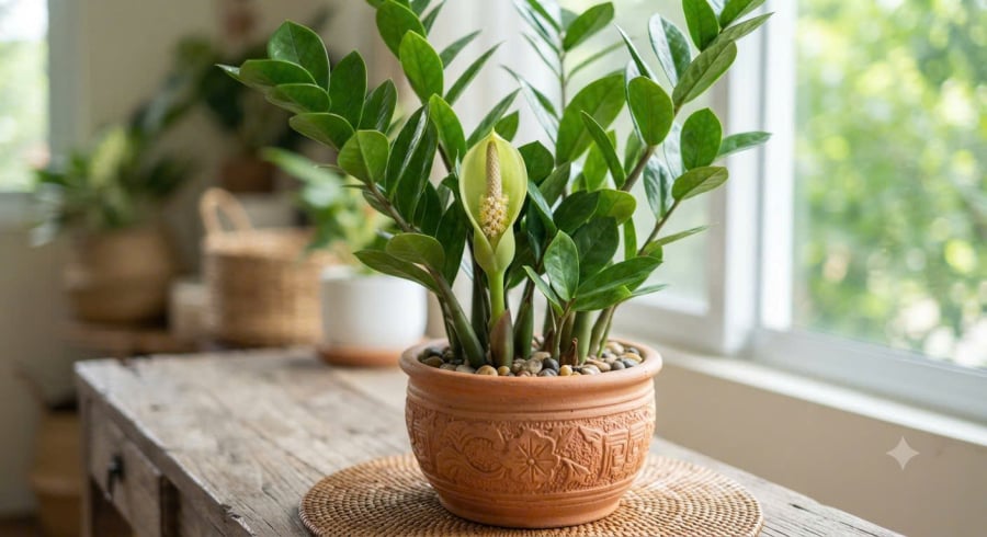 Cây cối sinh sôi nở hoa điềm lành 
