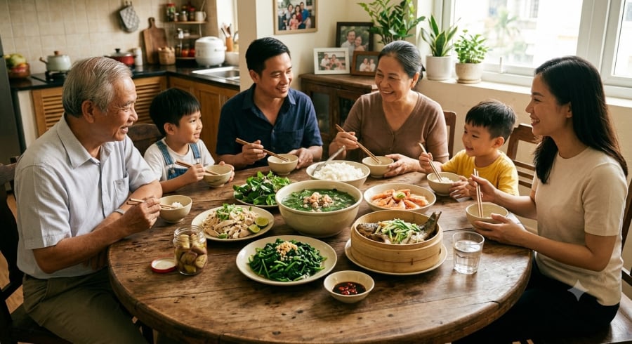 Tăng cường rau xanh trong bữa ăn hằng ngày là một trong những cách hỗ trợ bảo vệ tim mạch và cải thiện mỡ máu.