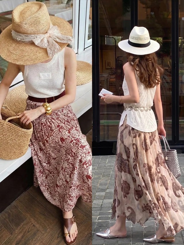 Những loại vải như lanh, cotton, lụa hoặc vải dệt kim mỏng luôn mang lại cảm giác cao cấp và thoáng mát, rất phù hợp với thời tiết mùa hè.